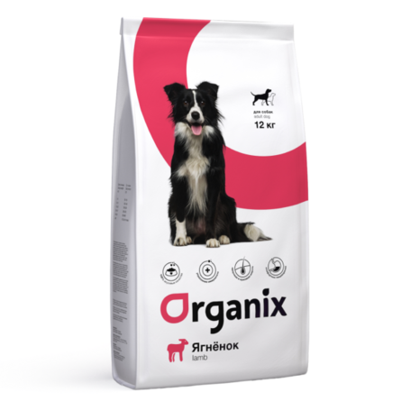 ORGANIX Adult Dog Сухой корм для взрослых собак всех пород с ягненком и рисом – интернет-магазин Ле’Муррр