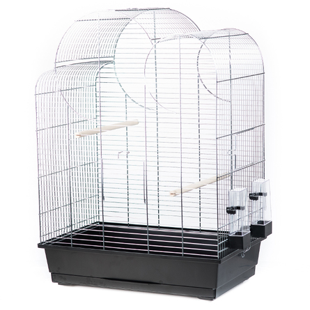 InterZoo P-064 ELIZA ZINC Клетка для птиц, металл, пластик – интернет-магазин Ле’Муррр